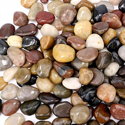 Natural Mixed-Color Pebbles | Premium Multicolor Paving Stones · Courtyard Landscapes · Garden Pathways · Aquarium Landscaping