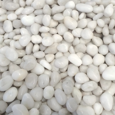 Natural White River Pebbles Smooth Goose Egg Stones Decorative Stones for Aquarium