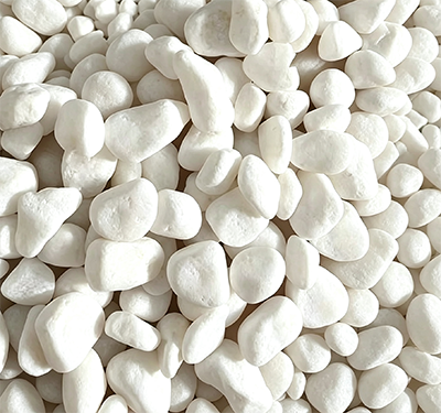 Premium White Landscape Gravel | Natural High-Purity White Pebbles | Decorative Stones for Garden, Driveway, Water Feature & Aquarium